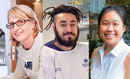 Dr Kristen Radford, left, Adam Briner and Chloe Yap. Dr Kristen Radford, left, Adam Briner and Chloe Yap.